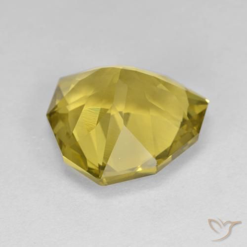 Quartz Jaune moyen naturelle Trillion, 5.84 ct, VVS-VS