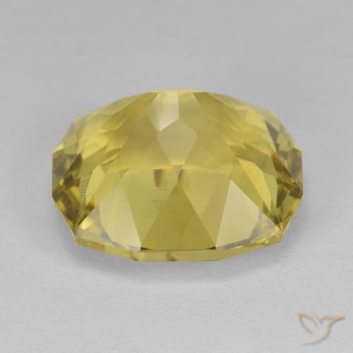 Quartz Jaune bourdon léger naturelle Coussin, 10.44 ct, VS