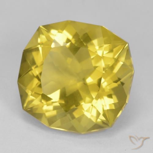 Quartz Jaune miel léger naturelle Fantaisie, 17.40 ct, VS