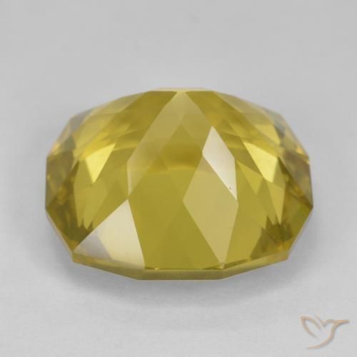 Quartz Jaune miel léger naturelle Fantaisie, 17.40 ct, VS