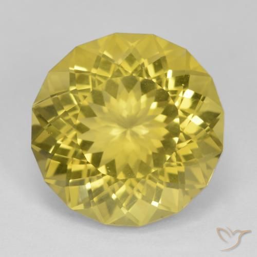 17.24ct Naturel Jaune moyen-léger Quartz, Tour, VS