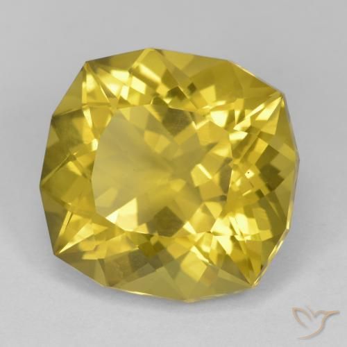 Quartz Jaune miel léger naturelle Fantaisie, 14.50 ct, VS
