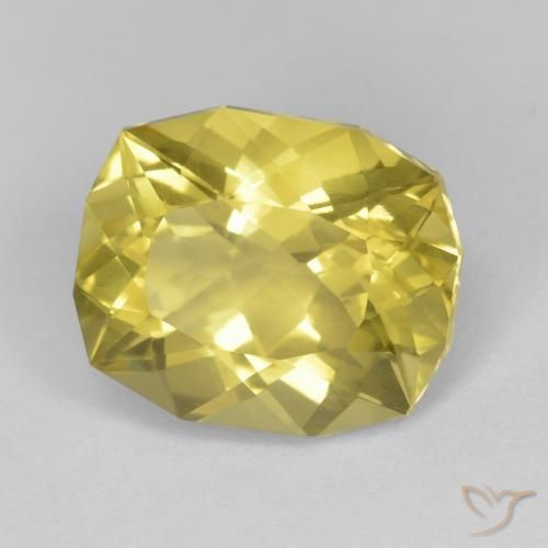 Quartz Jaune moutarde naturelle Fantaisie, 7.96 ct, VS