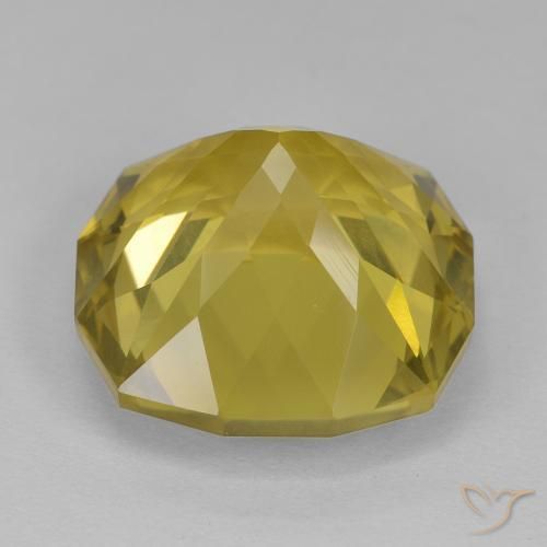 Quartz Jaune moyen naturelle Coussin, 15.14 ct, VS