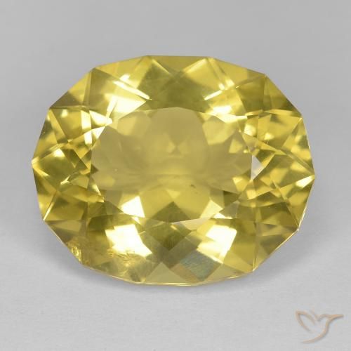 17.24ct Naturel Jaune moutarde Quartz, Fantaisie, VS
