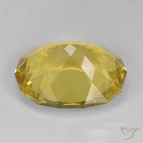 Quartz Jaune moutarde naturelle Fantaisie, 17.24 ct, VS