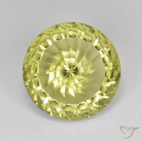8.00ct Naturel Jaune citron Quartz, Tour, VVS