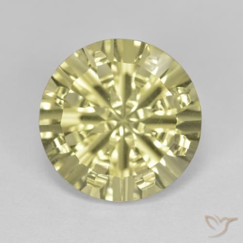 5.47ct Naturel Jaune crème pâle Quartz, Tour, VVS