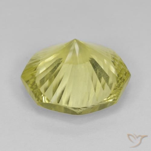 Quartz Jaune citron naturelle Octogone / coupe Émeraude, 8.71 ct, VVS