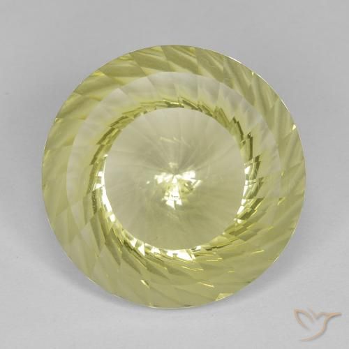 10.17ct Naturel Jaune moyen Quartz, Tour, VVS-VS