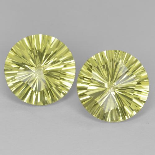 Achetez naturel 10,03ct jaune quartz gems, coupe roude, en provenance brésil chez gemselect. en stock, livraison internationale!