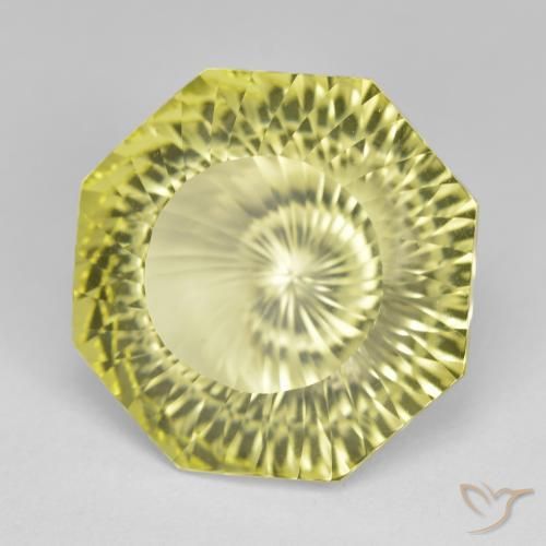 Quartz Jaune moyen naturelle Octogone / coupe Émeraude, 13.00 ct, VVS