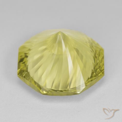 Quartz Jaune moyen naturelle Octogone / coupe Émeraude, 13.00 ct, VVS