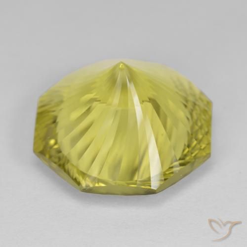 Quartz Bourdon jaune naturelle Octogone / coupe Émeraude, 12.80 ct, VVS