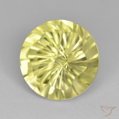 5.25ct Naturel Jaune clair Quartz, Tour, VVS
