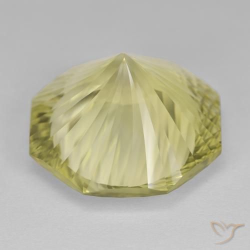 Quartz Jaune clair naturelle Octogone / coupe Émeraude, 18.41 ct, VVS