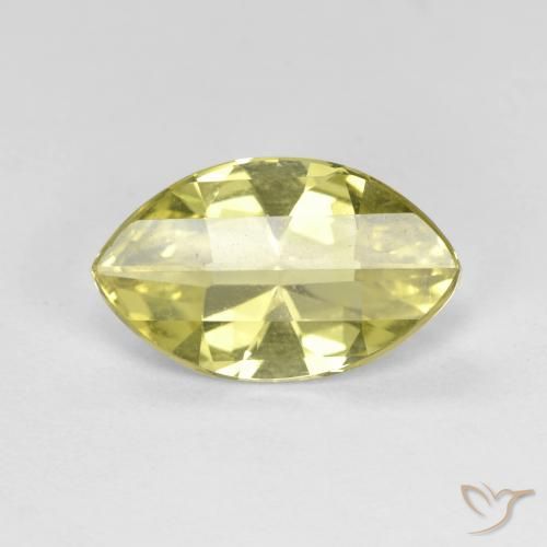 2.52ct Naturel Jaune ananas léger Quartz, Marquise, VVS