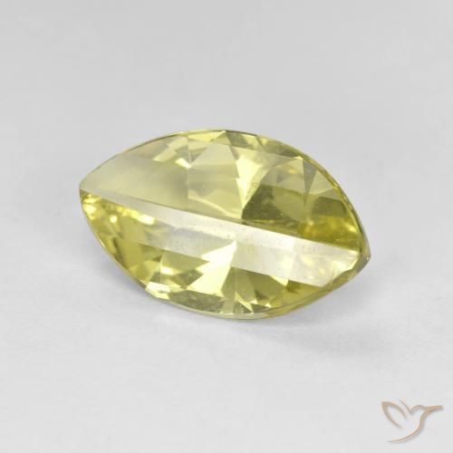Quartz Jaune ananas léger naturelle Marquise, 2.52 ct, VVS