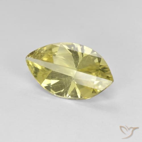 Quartz Jaune clair naturelle Marquise, 2.19 ct, VVS