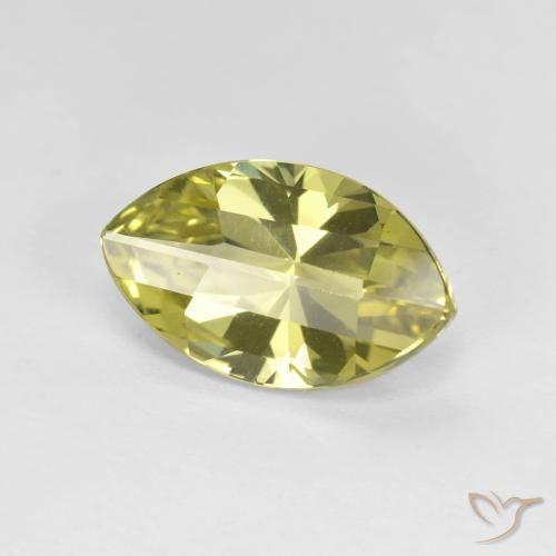 Quartz Jaune clair naturelle Marquise, 2.74 ct, VVS
