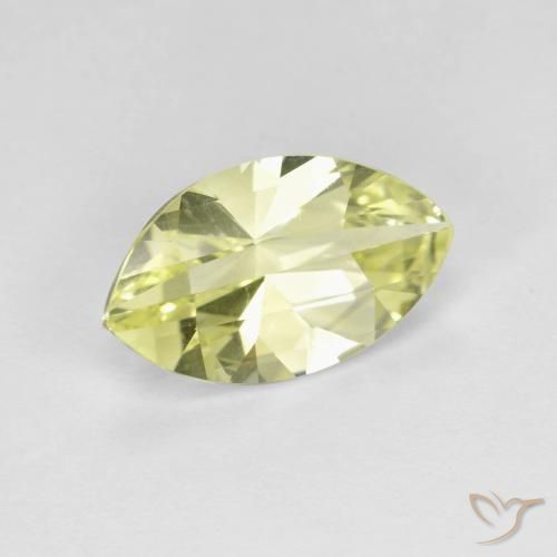 Quartz Jaune citron naturelle Marquise, 2.54 ct, VVS