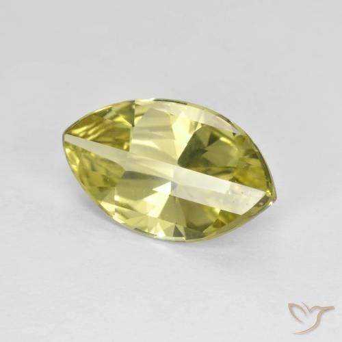 Quartz Jaune ananas naturelle Marquise, 2.47 ct, VVS