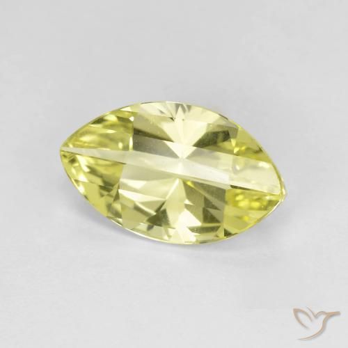 Quartz Jaune citron naturelle Marquise, 2.61 ct, VVS
