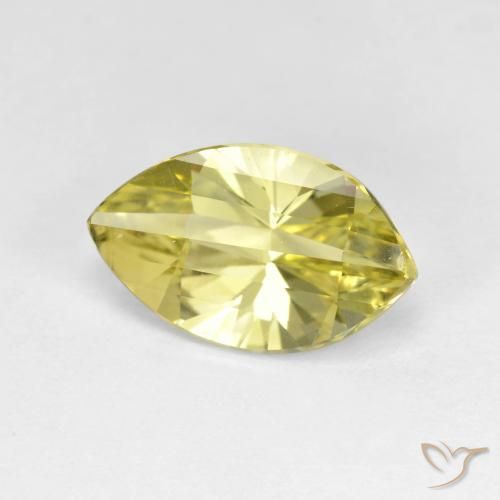Quartz Jaune clair naturelle Marquise, 2.84 ct, VVS