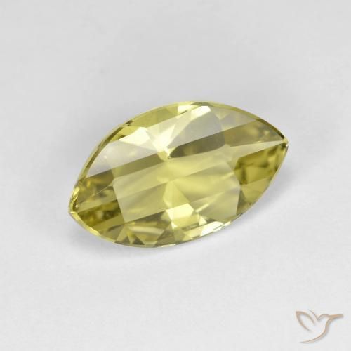 Quartz Jaune clair naturelle Marquise, 2.58 ct, VVS