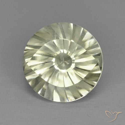5.61ct Naturel Jaune verdâtre clair Quartz, Tour, VVS