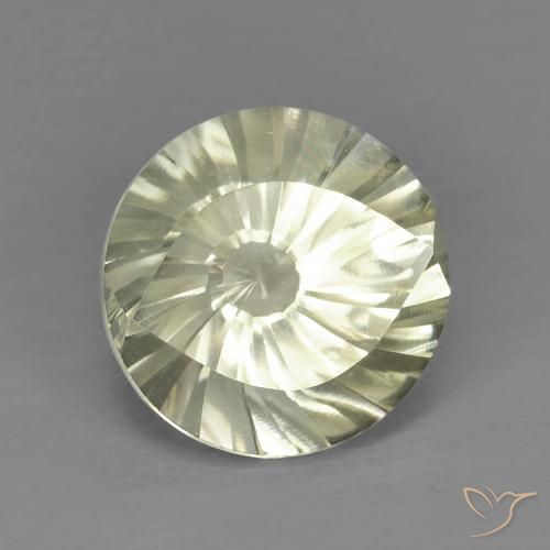 Quartz Jaune verdâtre clair naturelle Tour, 5.61 ct, VVS