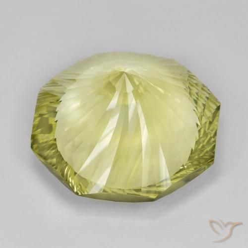 Quartz Jaune moyen naturelle Octogone / coupe Émeraude, 18.31 ct, VVS