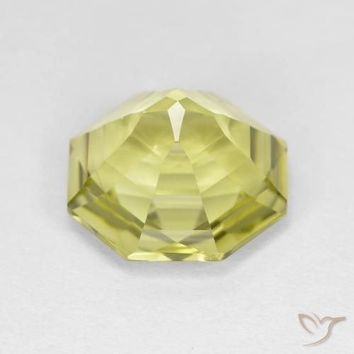 Quartz Jaune moyen naturelle Octogone / coupe Émeraude, 5.36 ct, VVS