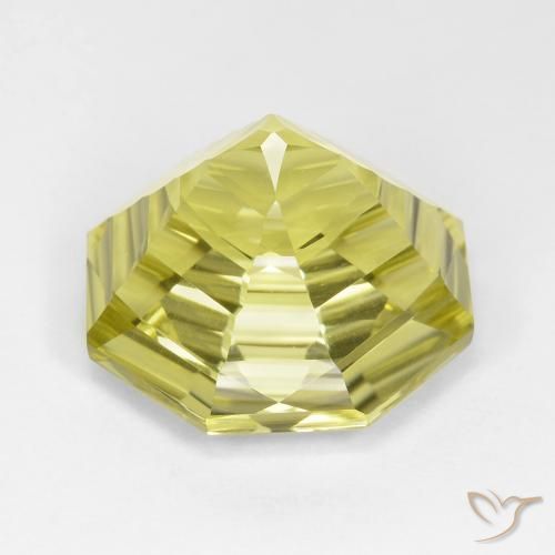 Quartz Jaune moyen naturelle Octogone / coupe Émeraude, 14.53 ct, VVS