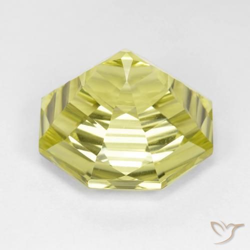Quartz Jaune moyen naturelle Octogone / coupe Émeraude, 14.06 ct, VVS