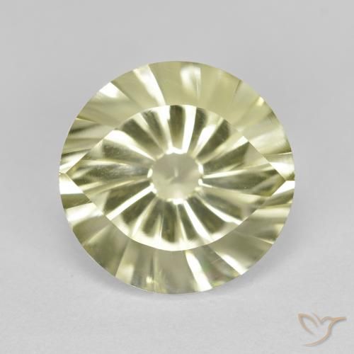 5.53ct Naturel Jaune verdâtre clair Quartz, Tour, VVS