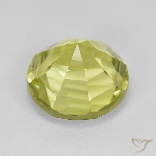 Quartz Vert jaunâtre naturelle Tour, 6.09 ct, VVS
