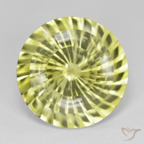 16.42ct Naturel Jaune citron Quartz, Tour, VVS