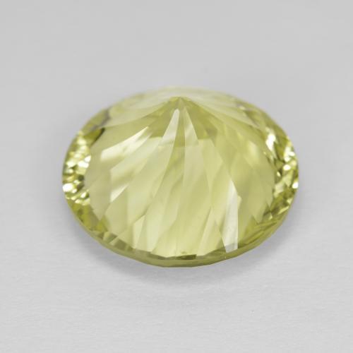 Quartz jaune naturelle coupe roude, 8,13 ct, VVS