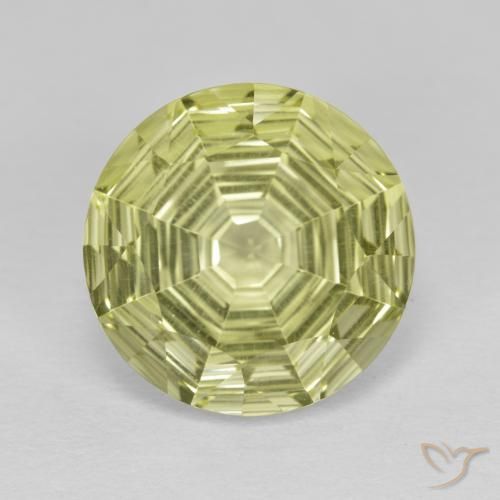 5.64ct Naturel Jaune moyen Quartz, Tour, VVS