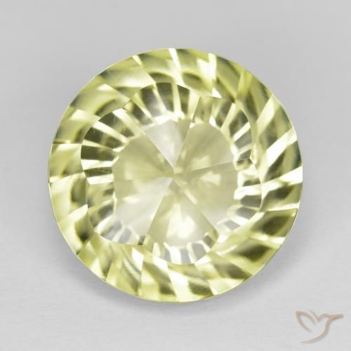 9.88ct Naturel Jaune verdâtre Quartz, Tour, VVS