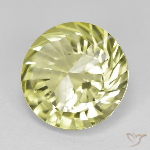 Quartz Jaune verdâtre naturelle Tour, 9.88 ct, VVS