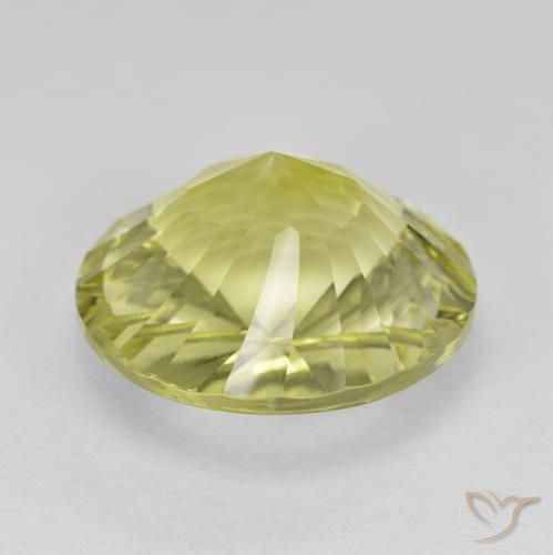 Quartz Jaune verdâtre naturelle Tour, 9.88 ct, VVS