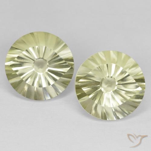 11.63ctw Naturel Jaune clair Quartz, Tour, VVS