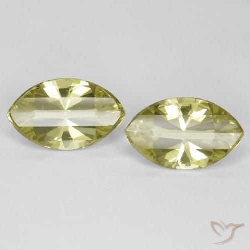 5.31ctw Naturel Jaune clair Quartz, Marquise, VVS