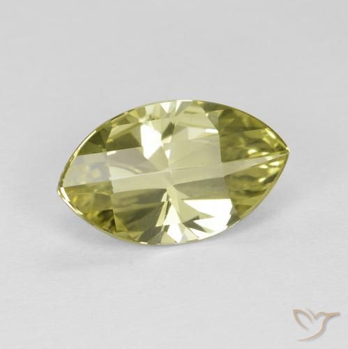 2.71ct Naturel Jaune verdâtre Quartz, Marquise, VVS