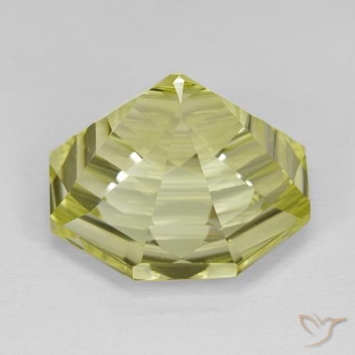 Quartz Jaune moyen naturelle Octogone / coupe Émeraude, 13.89 ct, VVS
