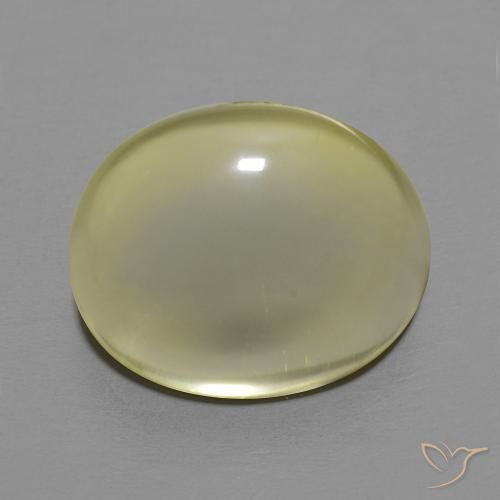 11.38ct Naturel Jaune clair Quartz, ovale, Transparent