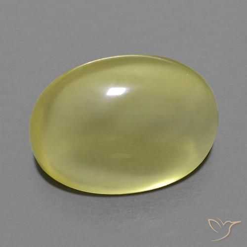 Quartz Jaune moyen naturelle ovale, 11.62 ct, Transparent