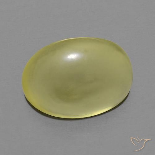 Quartz Jaune moyen naturelle ovale, 6.92 ct, Transparent
